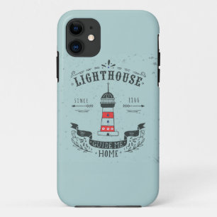 Lighthouse Guide Me Home Poster iPhone 11 Case