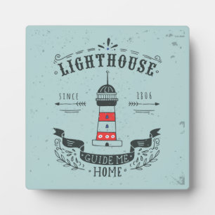 Lighthouse Guide Me Home Poster Plaque