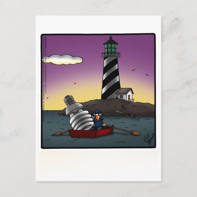Lighthouse Humour Postcard (Front)