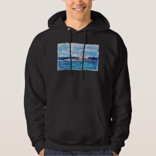 Lighthouse in Blue Hoodie