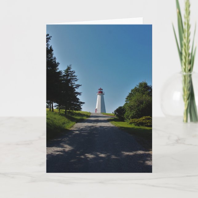 Lighthouse in Cape George Card (Front)