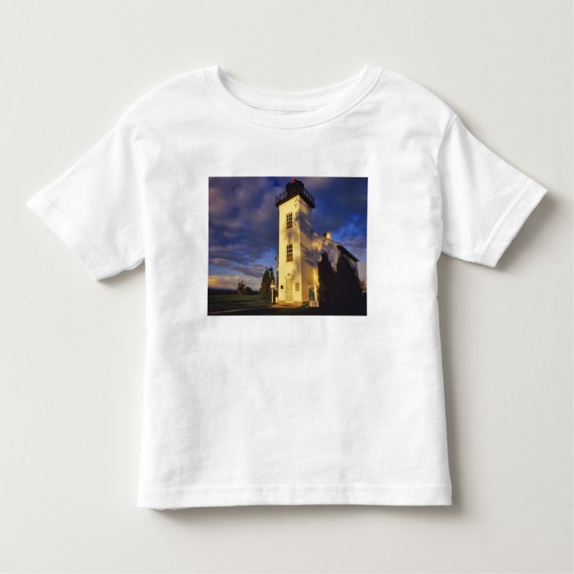 Lighthouse in Escanaba UP Michigan Toddler T-Shirt (Front)