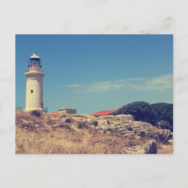 Lighthouse in Paphos Postcard (Front)
