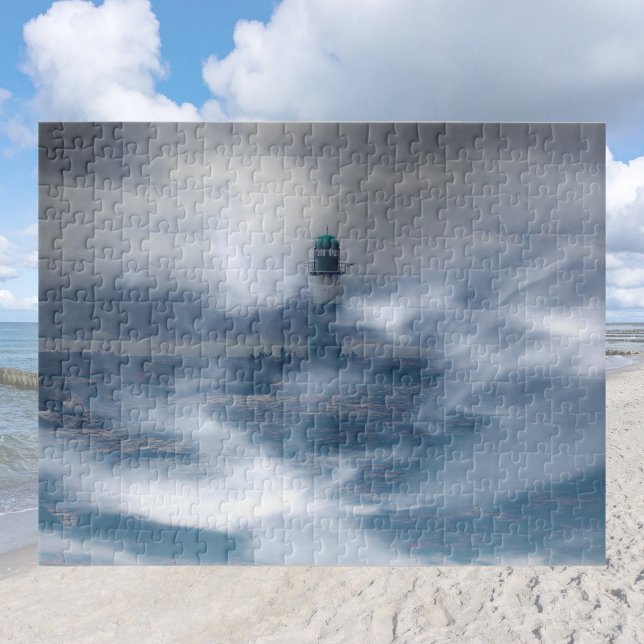 Lighthouse in the storm - Baltic Sea   Jigsaw Puzzle (Creator Uploaded)