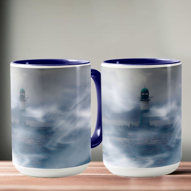 Lighthouse in the storm - Baltic Sea Mug (Creator Uploaded)