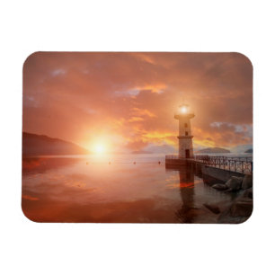 Lighthouse in the Sunset Magnet