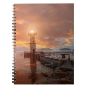 Lighthouse in the Sunset Notebook