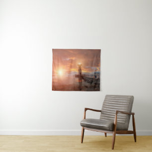 Lighthouse in the Sunset Tapestry