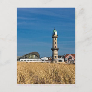 Lighthouse in Warnemuende (Germany) Postcard
