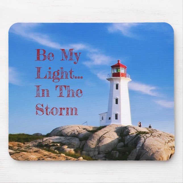 Lighthouse Inspirational Mouse Pad (Front)