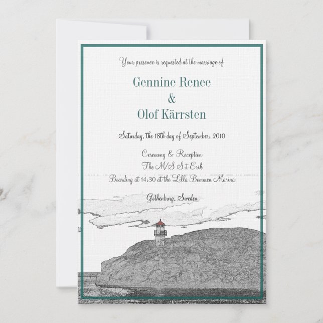Lighthouse Invitation  - Sketch (Front)