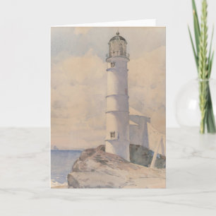 Lighthouse, Isle of Shoals   Childe Hassam Card