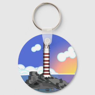 lighthouse key ring