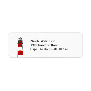 Lighthouse Label Return Address Label