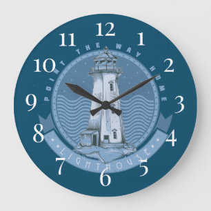 Lighthouse large clock