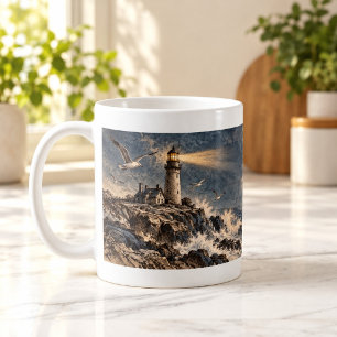 Lighthouse Letters Lighthouse Etching Mug