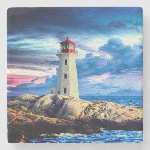 Lighthouse - Marble Coaster