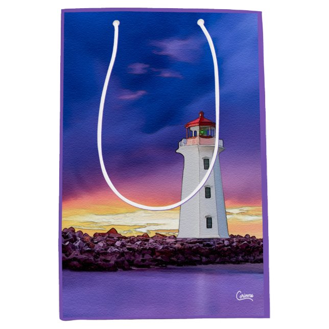 Lighthouse - Medium Gift Bag (Front)