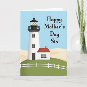 Lighthouse Mothers Day Message Card