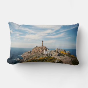 Lighthouse & Museum Cabo Vilan Galicia Spain Lumbar Cushion