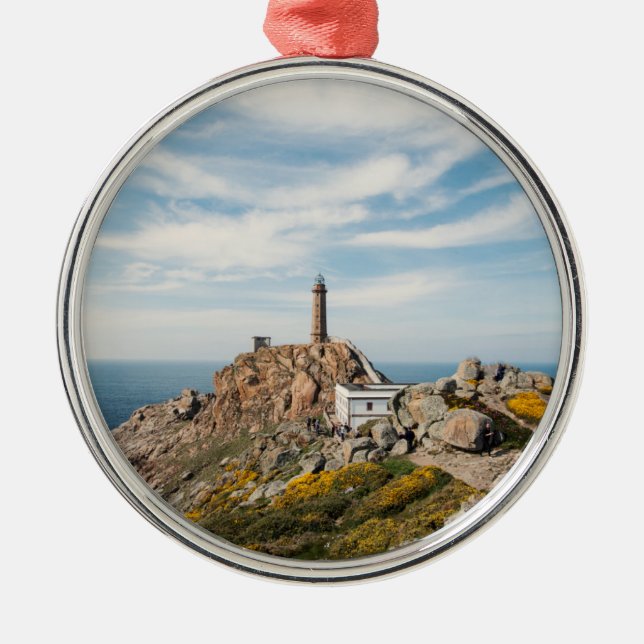 Lighthouse & Museum | Cabo Vilan Galicia Spain Metal Ornament (Front)