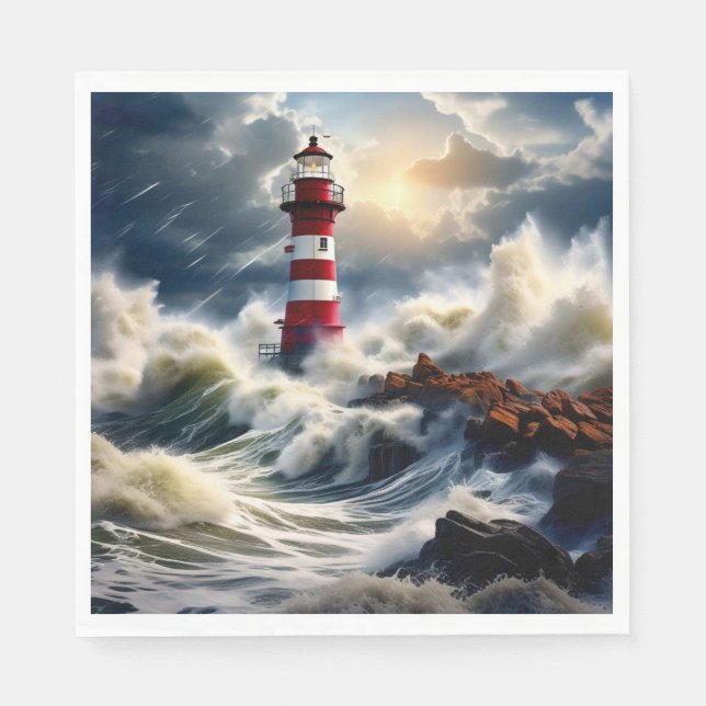 Lighthouse Napkin (Front)