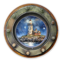 Lighthouse Nautical Porthole Drawer Knobs