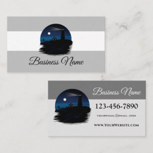 Lighthouse - Night Business Card