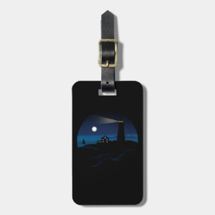 Lighthouse - Night Luggage Tag