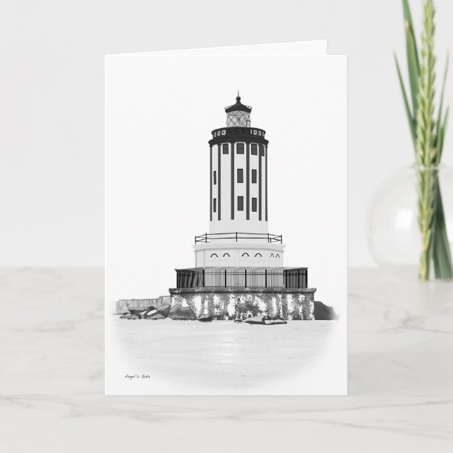 lighthouse note card (Front)