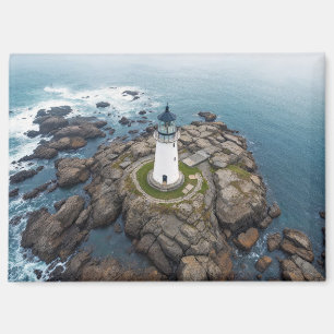 Lighthouse Ocean Sea Nature Marine Coastline Wave Magnet