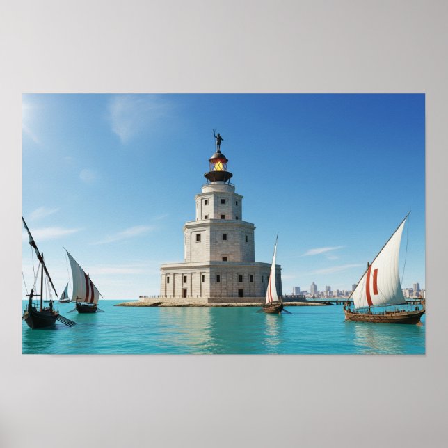 Lighthouse of Alexandria Poster (Front)