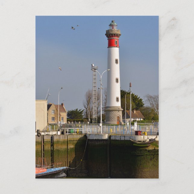 Lighthouse of Ouistreham in France Postcard (Front)