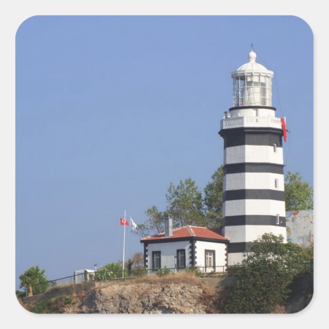 Lighthouse of Sile, Istanbul, Turkey Square Sticker (Front)