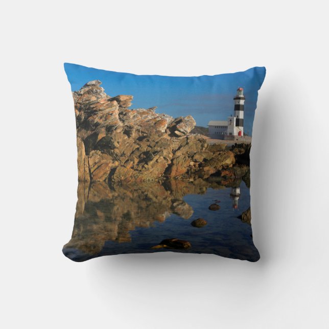 Lighthouse on Cape Recife Cushion (Front)