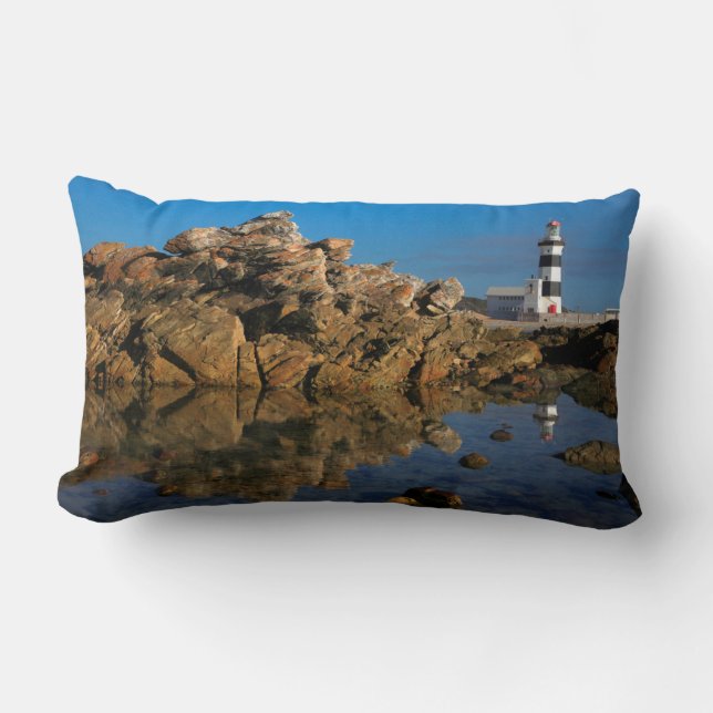 Lighthouse on Cape Recife Lumbar Cushion (Front)