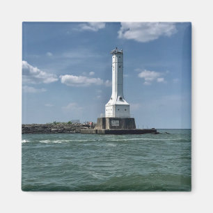 Lighthouse on Huron, Ohio Photography Magnet