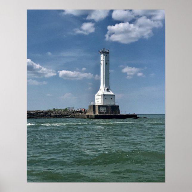 Lighthouse on Huron, Ohio Photography  Poster (Front)