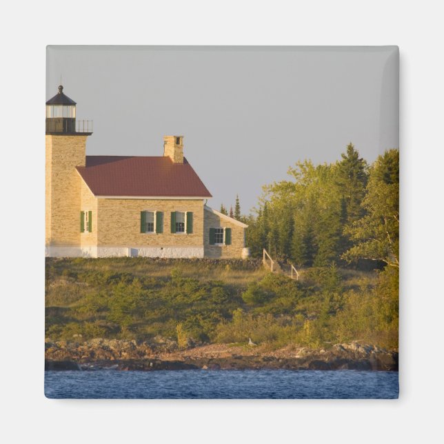 Lighthouse on Lake Superior near Copper Harbour Magnet (Front)