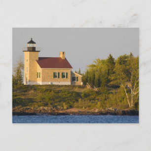 Lighthouse on Lake Superior near Copper Harbour Postcard