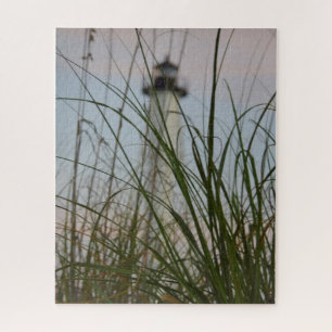 Lighthouse on Sawgrass Beach - 16x20 - 520 pcs Jigsaw Puzzle