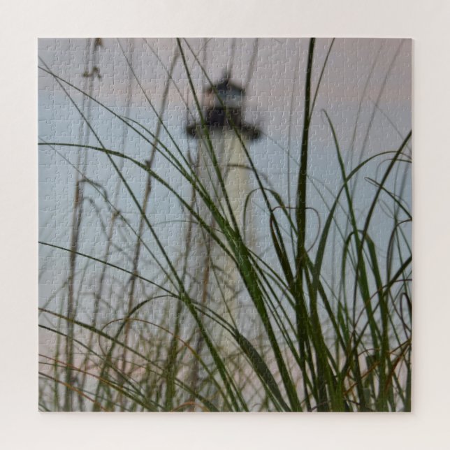 Lighthouse on Sawgrass Beach - 20x20 - 676 pcs Jigsaw Puzzle (Vertical)