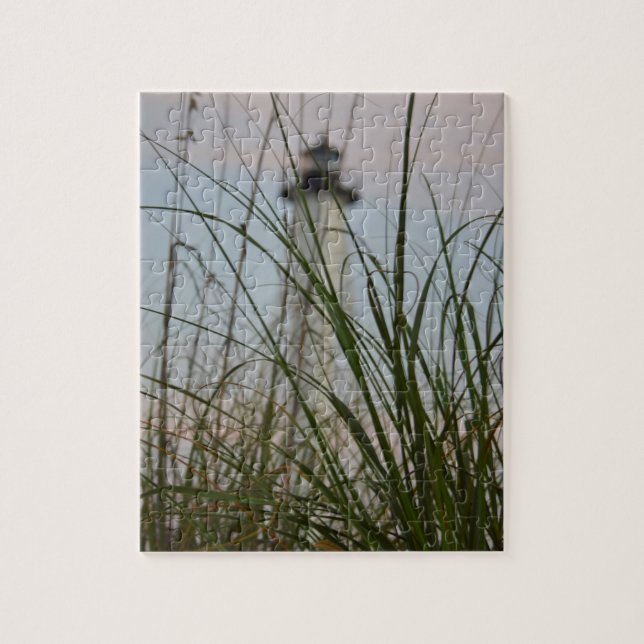 Lighthouse on Sawgrass Beach - 8x10 - 110 pc Jigsaw Puzzle (Vertical)