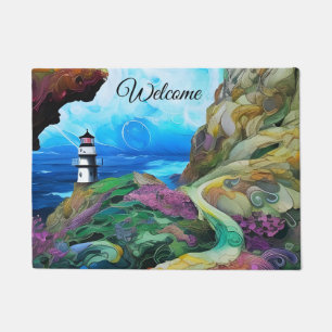 Lighthouse over looking the Sea Doormat