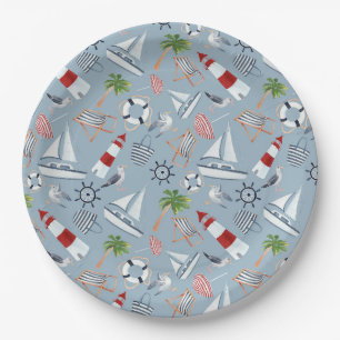 Lighthouse Paper Plate