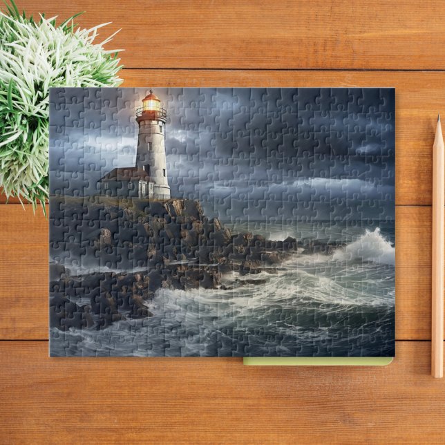 Lighthouse Photo Art Jigsaw Puzzle (Creator Uploaded)