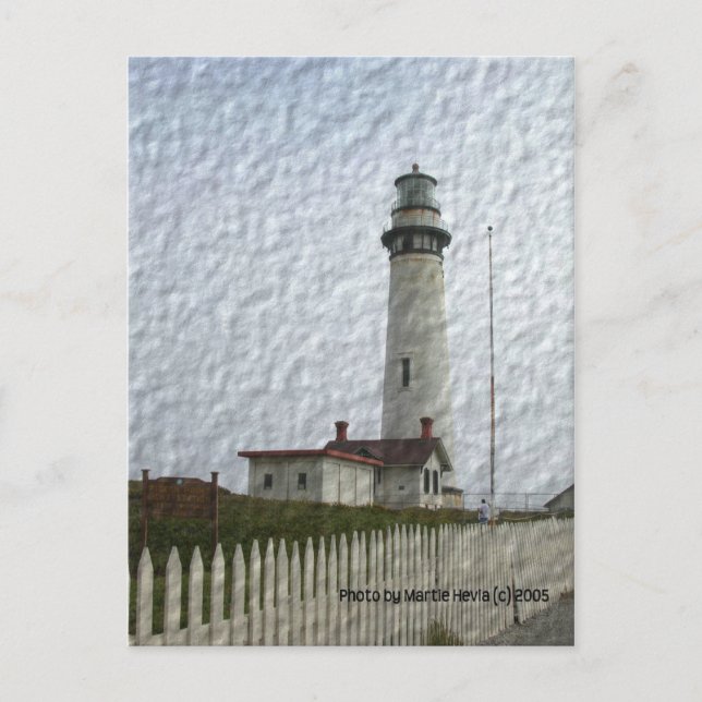 Lighthouse Photo-Painting Postcard (Front)