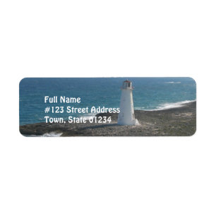 Lighthouse Photo Return Address Label