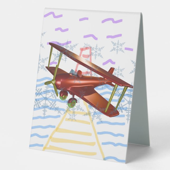 Lighthouse Pier Biplane Blue Waves  (Front)