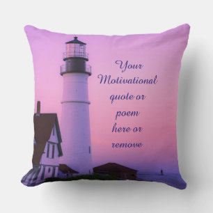 Lighthouse Pink Sky Cushion